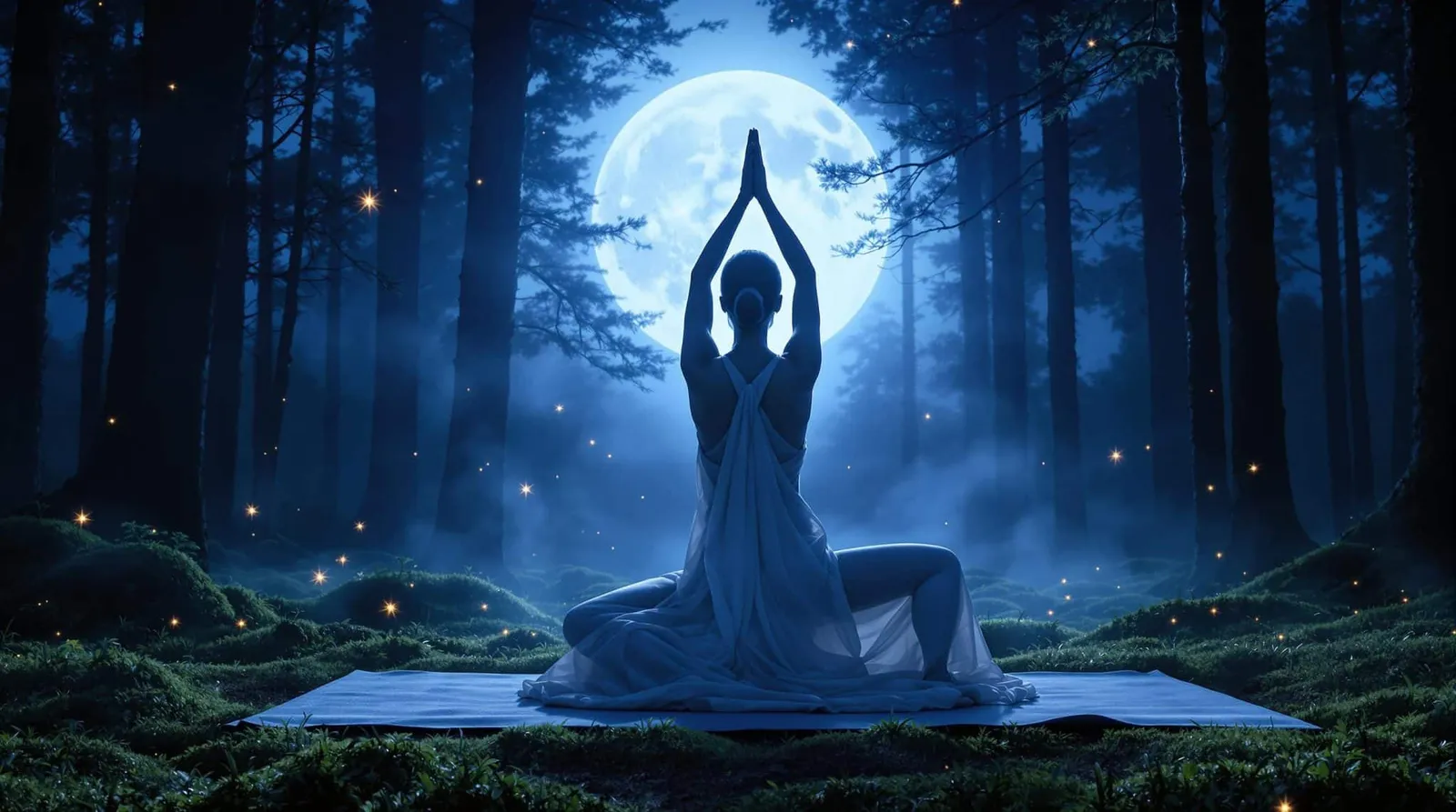 Salutation à la lune : guide pratique pour le yoga