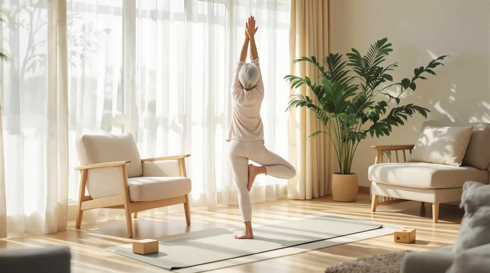 Yoga pour seniors : bienfaits, postures clés et conseils pratiques